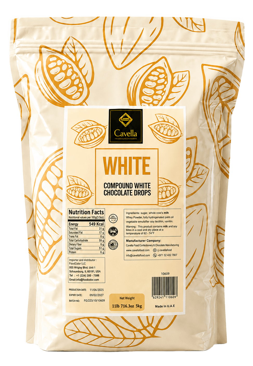 White Compound Chocolate — 5 kg